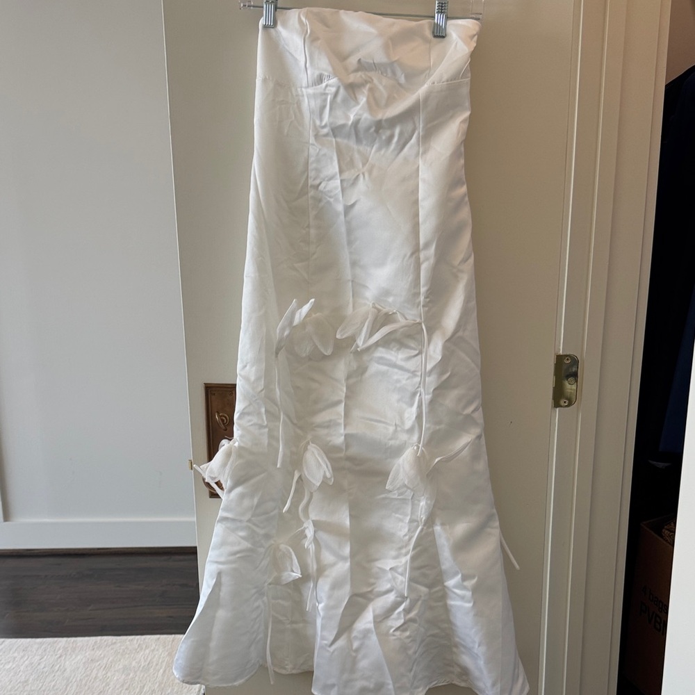White Strapless Gown